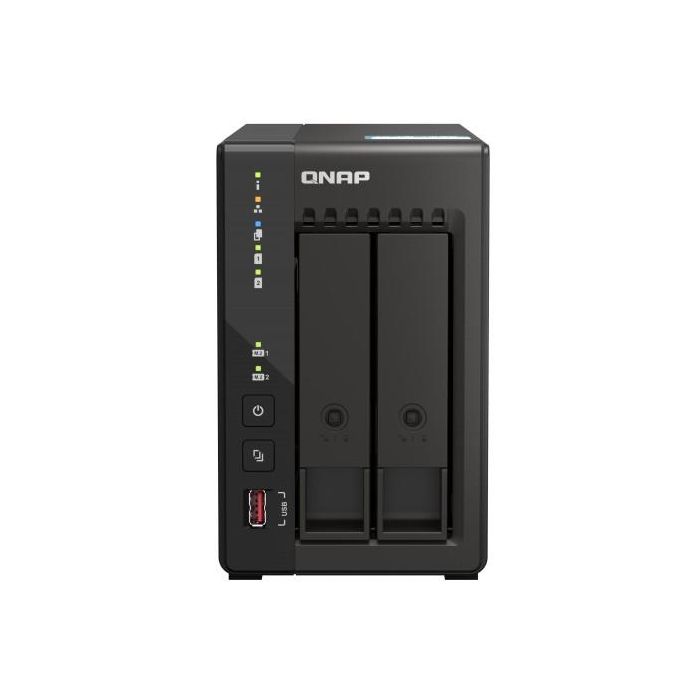 QNAP TS-253E NAS-Server 2 Bahías Intel Celeron J6412 2.6GHz SATA 6Gb/s con 8GB RAM para Pequeñas/Medianas Empresas 1