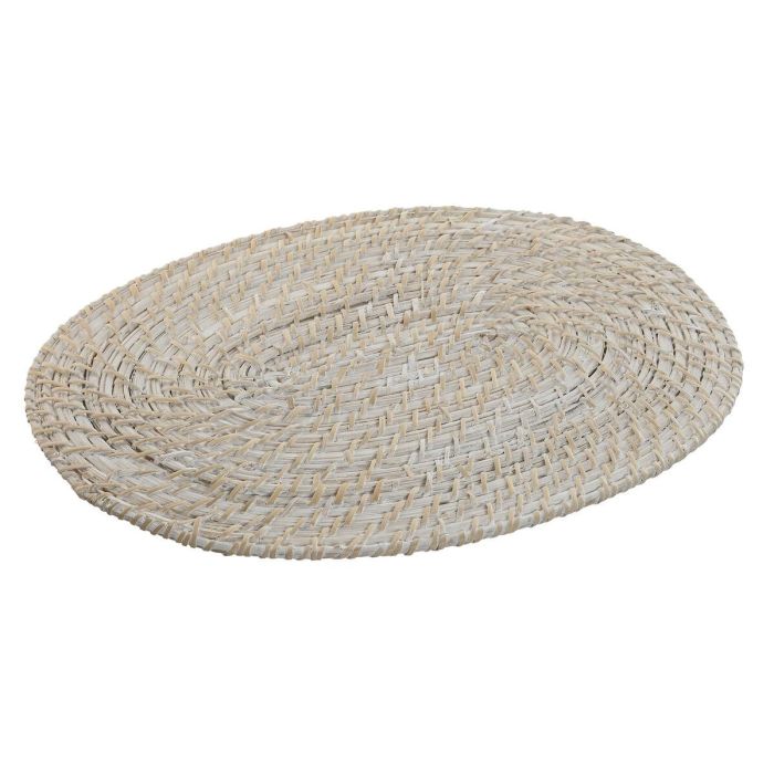 Individual Balines DKD Home Decor Blanco Natural 30 x 1 x 40 cm 1