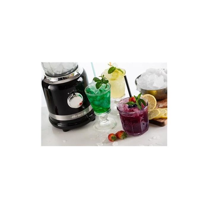 Ariete 585/02 Batidora de Vaso Moderna Negra con Vaso de Vidrio y 4 Cuchillas de Acero Inoxidable 12 Ariete 585/02 Batidora de Vaso Moderna Negra con Vaso de Vidrio y 4 Cuchillas de Acero Inoxidable 12