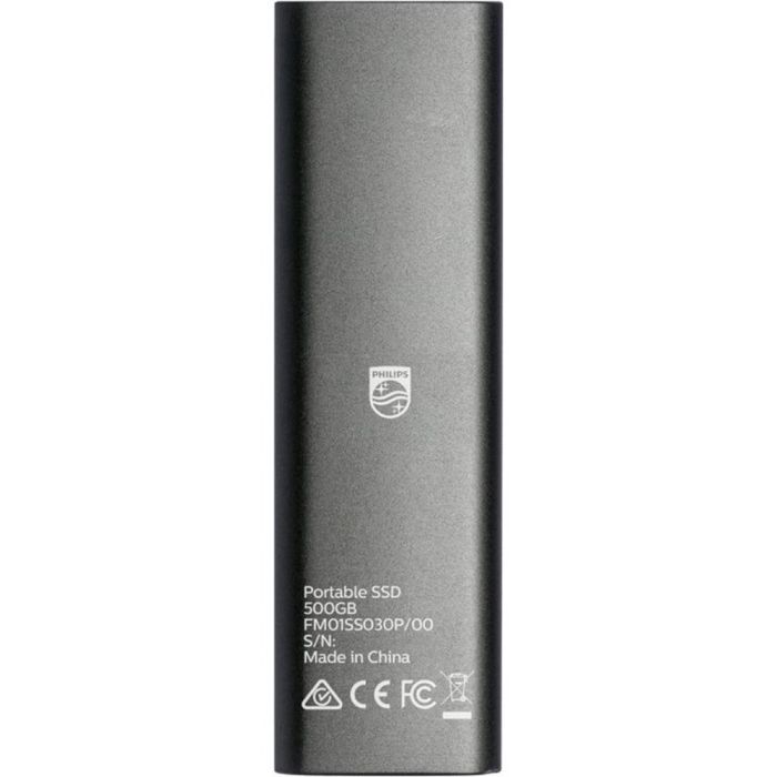 Philips Fm50Ss030P Disco Duro Externo SSD 500GB USB-C Gris Aluminio, Compacto y Ultradelgado 1 Philips Fm50Ss030P Disco Duro Externo SSD 500GB USB-C Gris Aluminio, Compacto y Ultradelgado 1