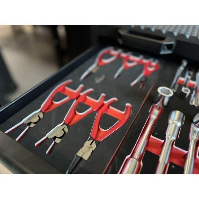 Módulo de alicates para anillos de retención - KSTOOLS - 6 alicates - Corte por láser - Espuma imputrescible - Anillos de retención 1 Módulo de alicates para anillos de retención - KSTOOLS - 6 alicates - Corte por láser - Espuma imputrescible - Anillos de retención 1