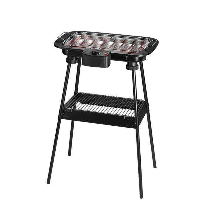 Edm Barbacoa eléctrica de pie 2000W, regulador de temperatura, parrilla antirotura, 48x35x70cm Edm Barbacoa eléctrica de pie 2000W, regulador de temperatura, parrilla antirotura, 48x35x70cm