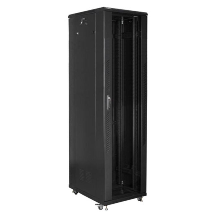 Lanberg FF01-8837-12B Armario Rack 19 Pulgadas 37U 800x800 mm, Negro, 800 kg Capacidad, IP20, Incluye Ventiladores y Ruedas 2