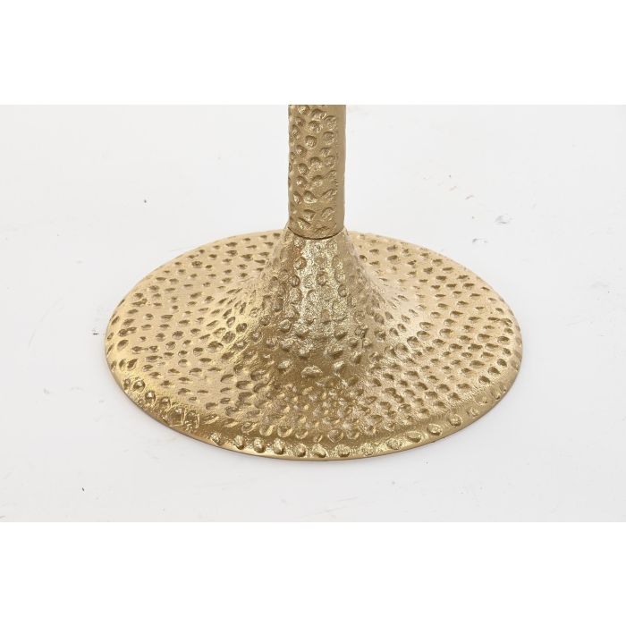 DKD Home Decor Mesita Auxiliar Glam, Aluminio y Mármol, Dorado y Blanco, Desmontable, 40x61x40 cm 2