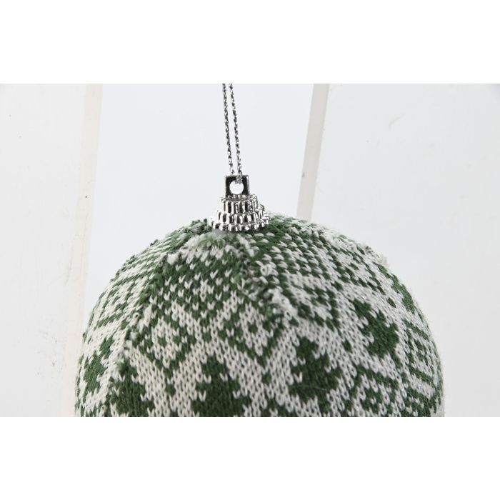 DKD Home Decor Decoración Colgante Navidad Tradicional Rojo Gris 8 x 8 x 8 cm (12 Unidades) 3