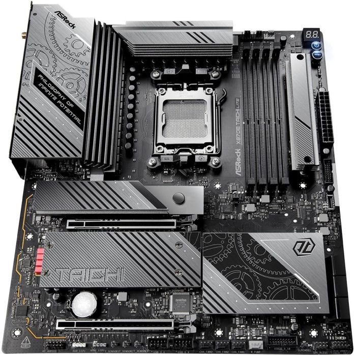 ASRock 90-MXBPA0-A0UAYZ Placa Base AMD X870 Socket AM5 ATX, Compatible con Ryzen 7000/8000/9000, Wi-Fi 7 7 ASRock 90-MXBPA0-A0UAYZ Placa Base AMD X870 Socket AM5 ATX, Compatible con Ryzen 7000/8000/9000, Wi-Fi 7 7