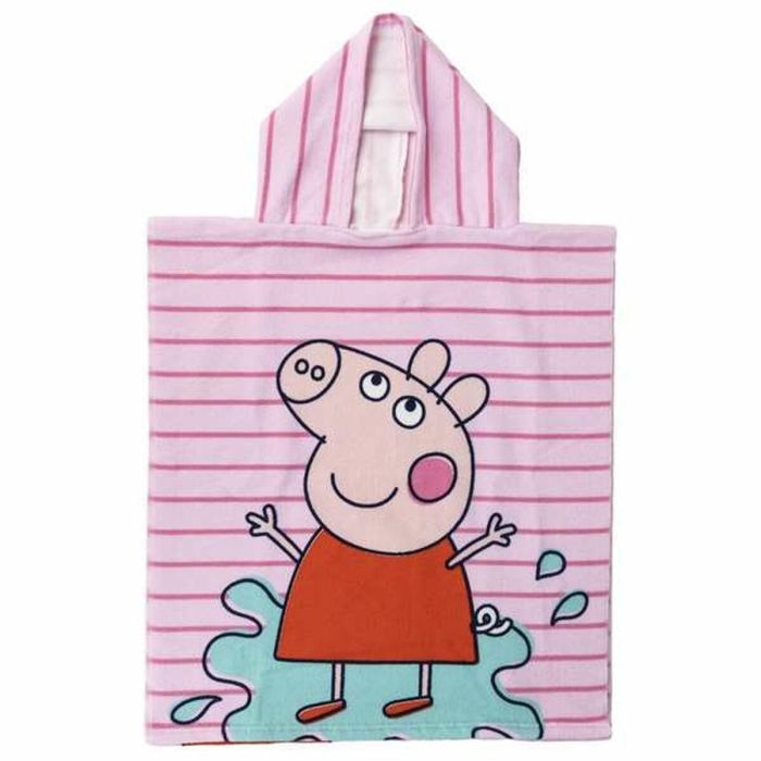 Poncho-Toalla con Capucha Peppa Pig Rosa 50 x 115 cm 1 Poncho-Toalla con Capucha Peppa Pig Rosa 50 x 115 cm 1