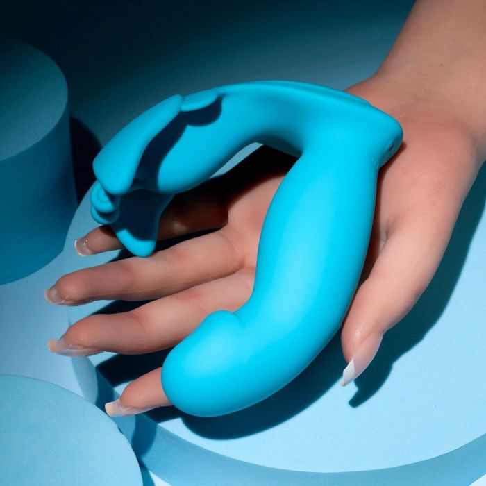 Vibrador Doble Estimulación Evolved Azul 11 Vibrador Doble Estimulación Evolved Azul 11