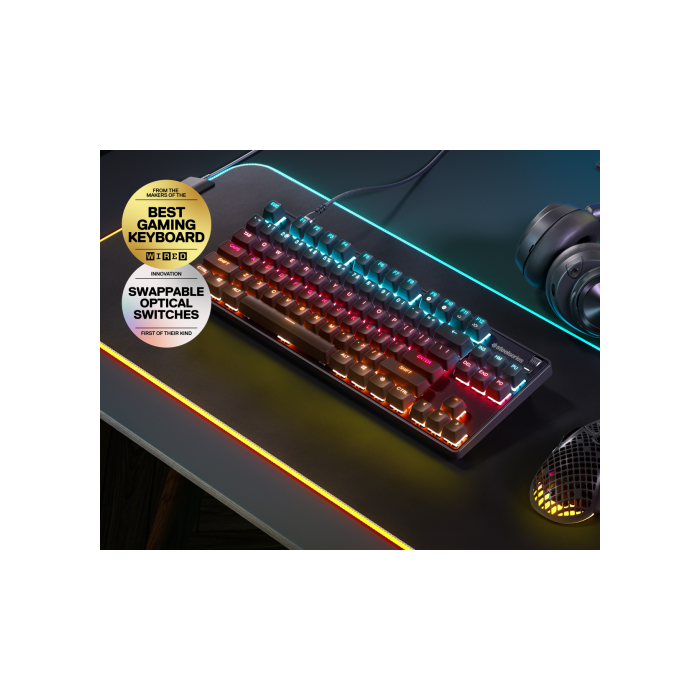 SteelSeries Teclado APEX 9 TKL 64847 Óptico Retroiluminado para Gaming (USA) 5