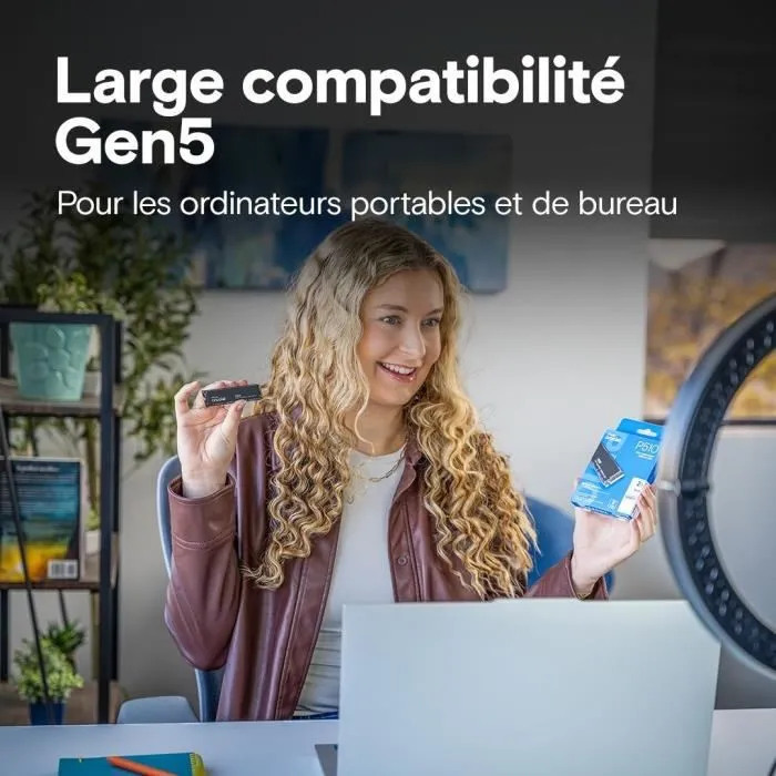 Crucial SSD Interno P510 1 TB PCIe Gen4 NVMe M.2 Velocidad de Lectura hasta 11000 MB/s CT1000P510SSD8 2