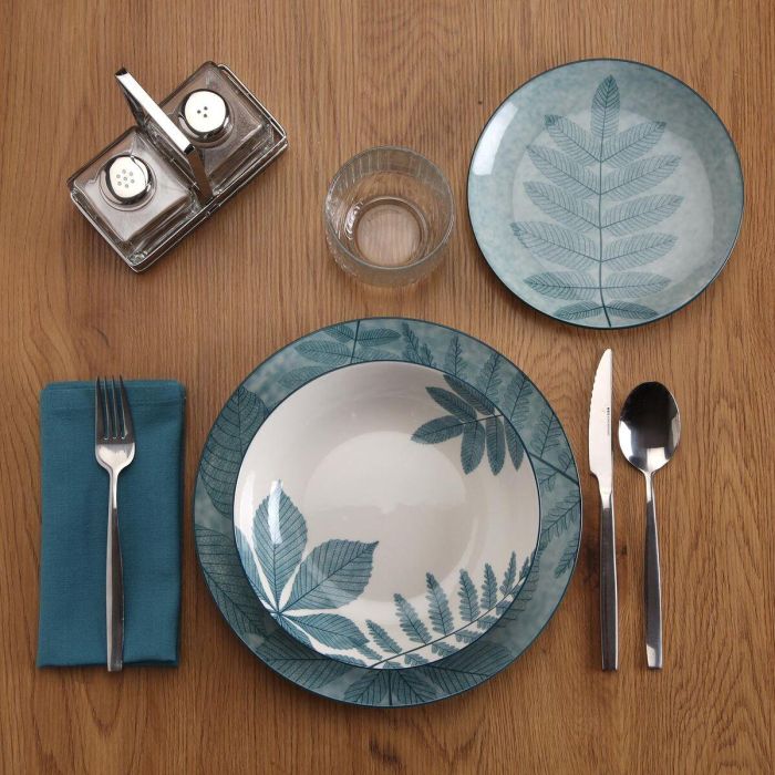 Vajilla Versa Aylen Azul Porcelana 18 Piezas 2