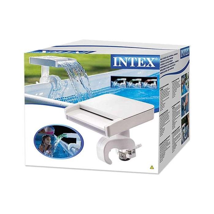 Cascada agua con luces led multicolor adaptable a piscinas intex 38x33,5x31,5 cm 1 Cascada agua con luces led multicolor adaptable a piscinas intex 38x33,5x31,5 cm 1
