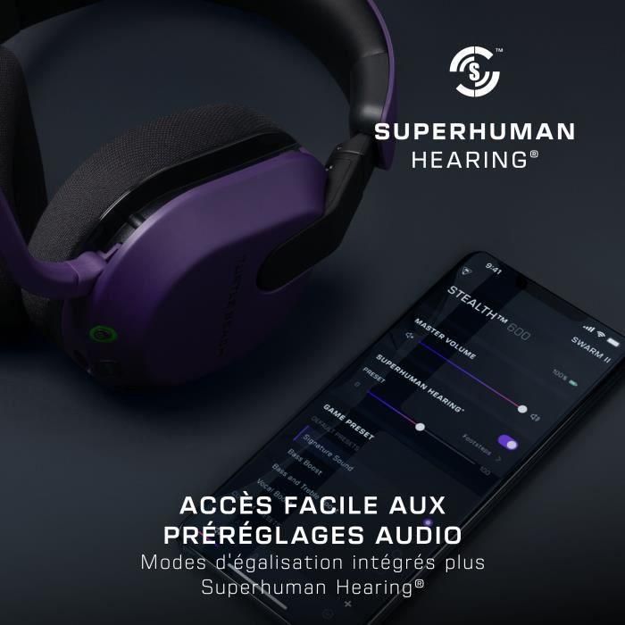 Turtle Beach TBS-2102-45 Stealth 600 Gen 3 XB Auriculares Inalámbricos para Juegos Morado 5
