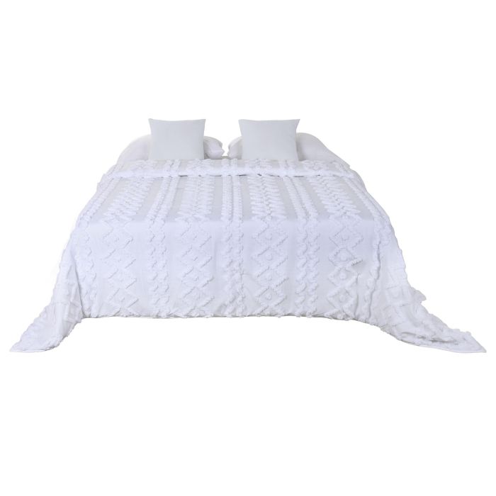 Colcha Boho DKD Home Decor Blanco 260 x 240 cm 3 Colcha Boho DKD Home Decor Blanco 260 x 240 cm 3