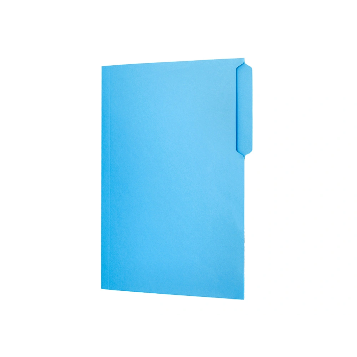 Liderpapel Subcarpeta Cartulina Folio Pestaña Izquierda 240g/m2 Azul 5