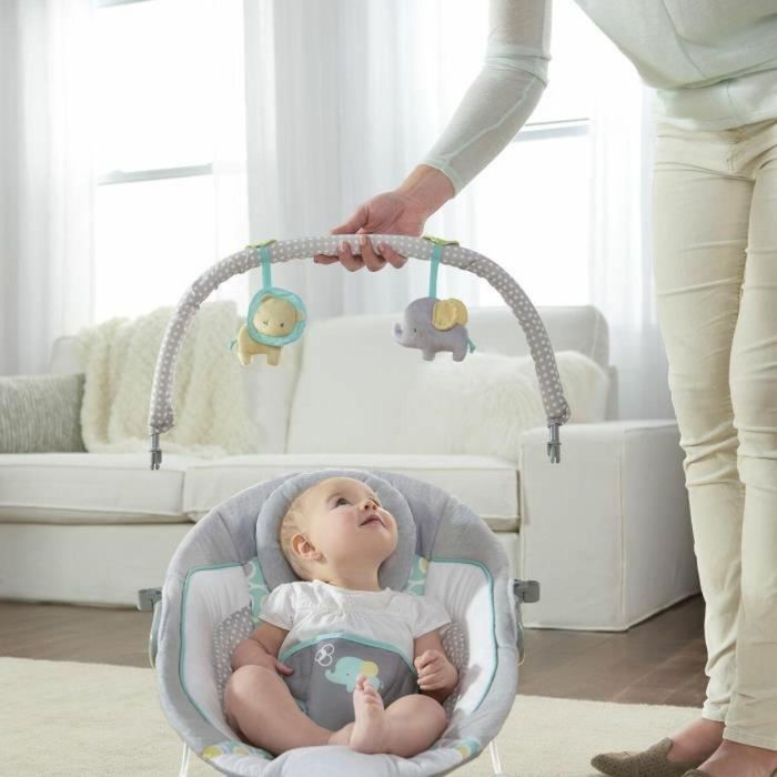 Ingenuity Transat Bebé Morrison | Balancín Vibrante y Musical con 7 Melodías y Suaves Vibraciones | Para Niños y Niñas 1