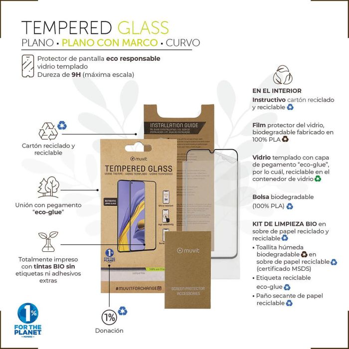 Protector de Pantalla para Móvil Muvit Samsung Galaxy A53 5G/A52S 5G/A52 5G/A52 1