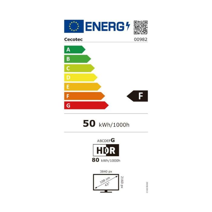 Smart TV Cecotec VQU40043S 4K Ultra HD 43" QLED 1