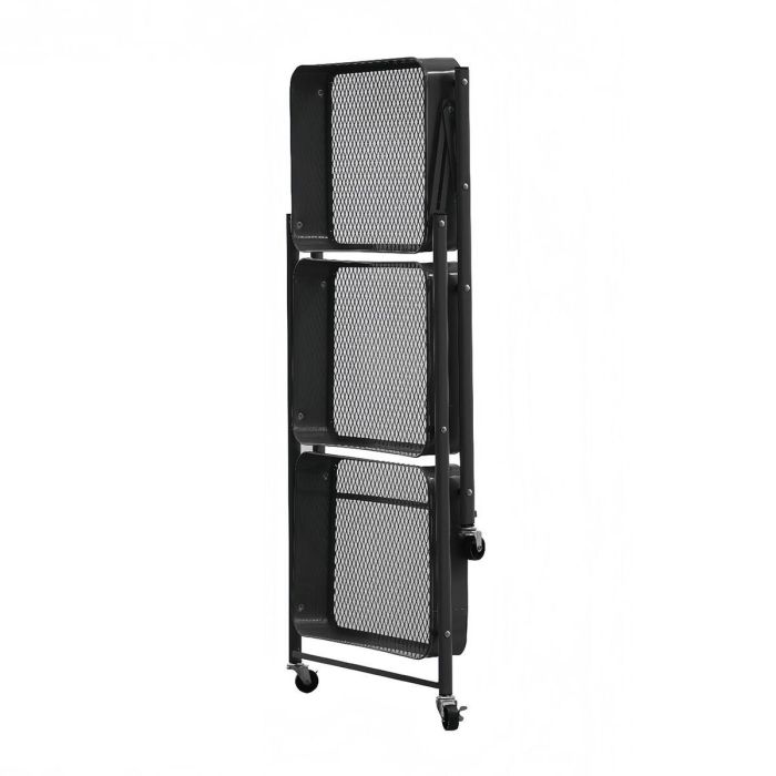 Versa Carro Plegable Metálico Negro 29.5 x 45 x 77 cm 1 Versa Carro Plegable Metálico Negro 29.5 x 45 x 77 cm 1
