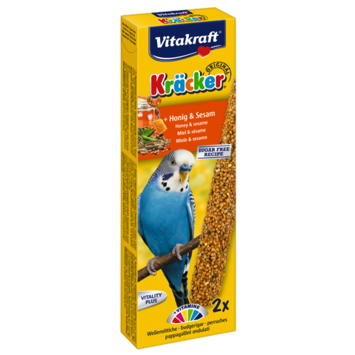 Vitakraft Barritas Energéticas Periquito Miel y Sésamo 7x2un 1