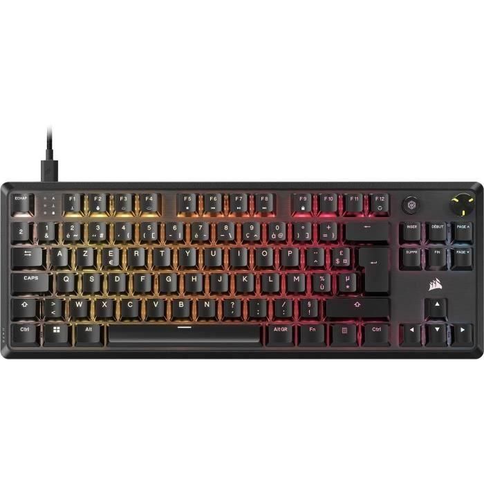 Corsair COR1728606994068 Teclado Gaming K70 Core TKL RGB, Switches MLX Red v2, Cableado