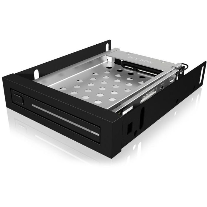 Wechselrahmen. 1xSATA 2.5" zu 1xSATA Host. trägerlos. für 3.5" Schacht ICY BOX 1 Wechselrahmen. 1xSATA 2.5" zu 1xSATA Host. trägerlos. für 3.5" Schacht ICY BOX 1