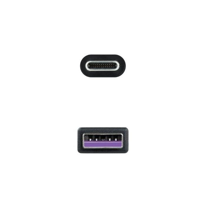 Cable USB NANOCABLE 10.01.2101-L150 Negro 1,5 m 2 Cable USB NANOCABLE 10.01.2101-L150 Negro 1,5 m 2