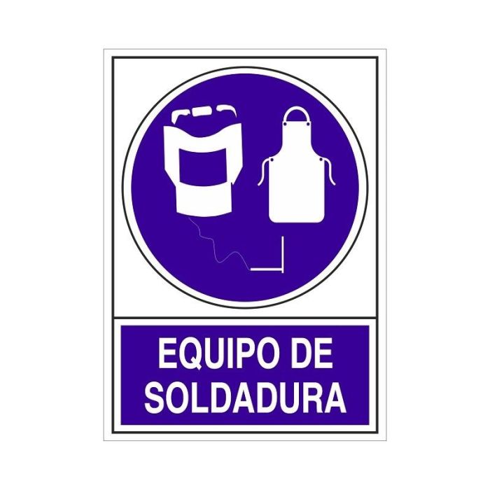 Señal 695 Plas.295X210''Equipo Soldadura'' Duver Señal 695 Plas.295X210''Equipo Soldadura'' Duver