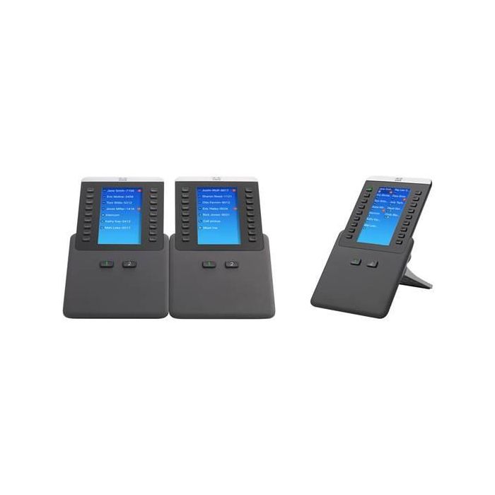 Cisco CP-8800-A-KEM-3PC= Serie 8800 KEM para Audio compatible con Cisco 8851 y 8861 Negro de Escritorio 1