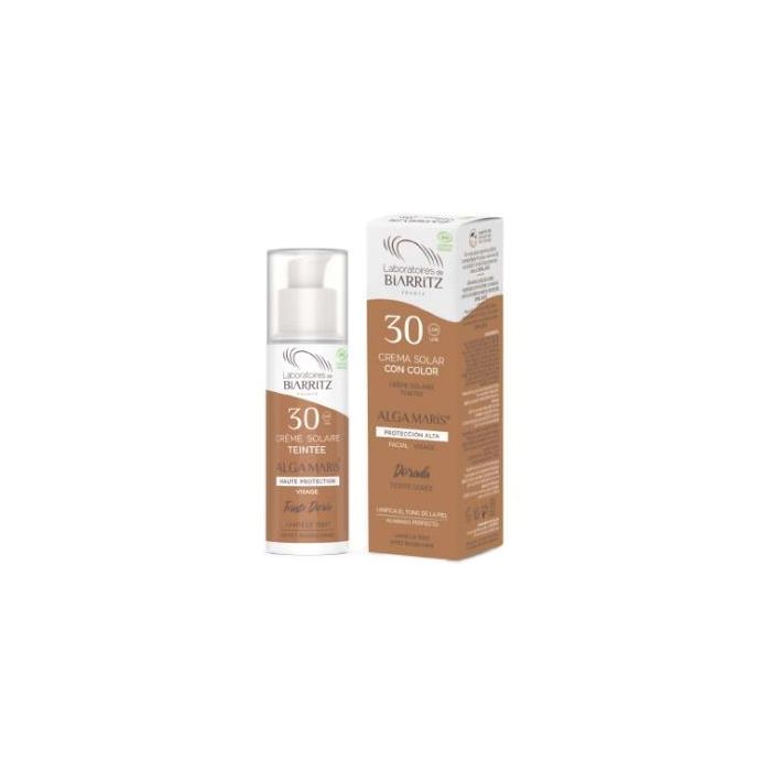 Crema Facial Color Dorado Spf 30 Biarritz Crema Facial Color Dorado Spf 30 Biarritz