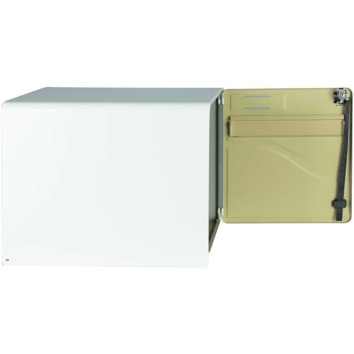 Tervo Burg Wachter Baltic 1 Puerta - A pie - Acero galvanizado - Apertura lateral - White - Hecho en Francia 3 Tervo Burg Wachter Baltic 1 Puerta - A pie - Acero galvanizado - Apertura lateral - White - Hecho en Francia 3
