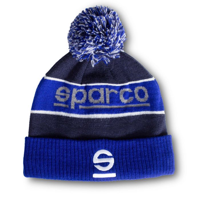 Sparco S01354AZBM Gorro Beanie Reflex Azul para Días Fríos - 50% Lana / 50% Acrílico con Forro Interior de Lana, Talla Única Sparco S01354AZBM Gorro Beanie Reflex Azul para Días Fríos - 50% Lana / 50% Acrílico con Forro Interior de Lana, Talla Única