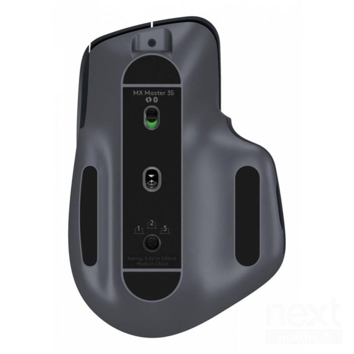 Logitech MX Master 3S - Ratón Inalámbrico Bluetooth con Sensor Darkfield, 8000 DPI Ajustable, Ergonomico, 7 Botones Programables, Compatible con Windows, macOS