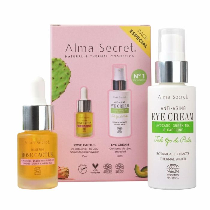 Alma Secret Estuche 2 pz Contorno Ojos 30 ml + Rose Cactus 10 ml Antiaging