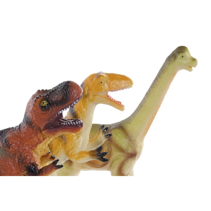DKD Home Decor Set 6 Juguetes Figuras Dinosaurios PVC Blando Colores Variados Surtidos Medidas 15x21x29cm para Niños 1