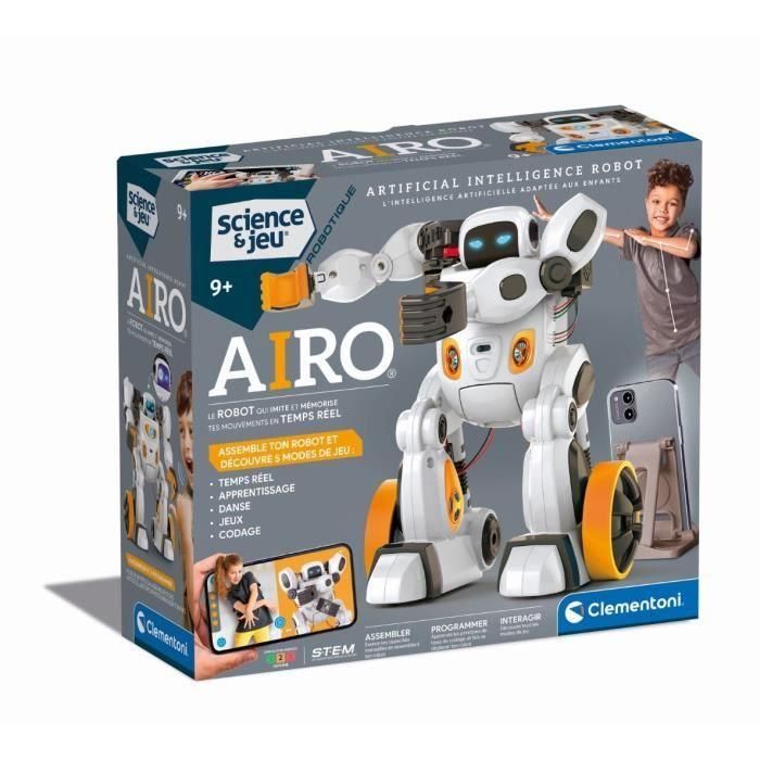 CLEMENTONI - AIRO, Robot con inteligencia artificial - Reconoce gestos y voces - Se mueve - Aplicación dedicada con algor CLEMENTONI - AIRO, Robot con inteligencia artificial - Reconoce gestos y voces - Se mueve - Aplicación dedicada con algor