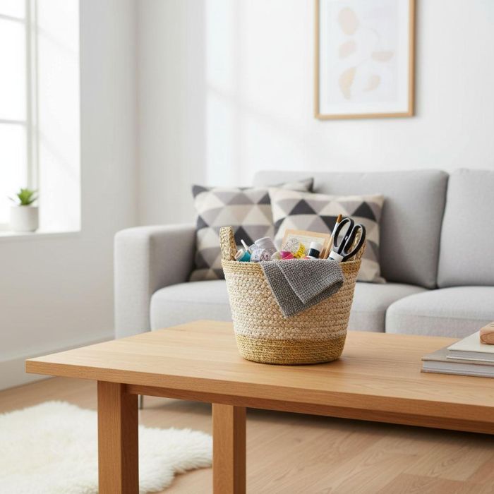 Inde Cesta Cónica Seagrass con Asas 20 cm 7