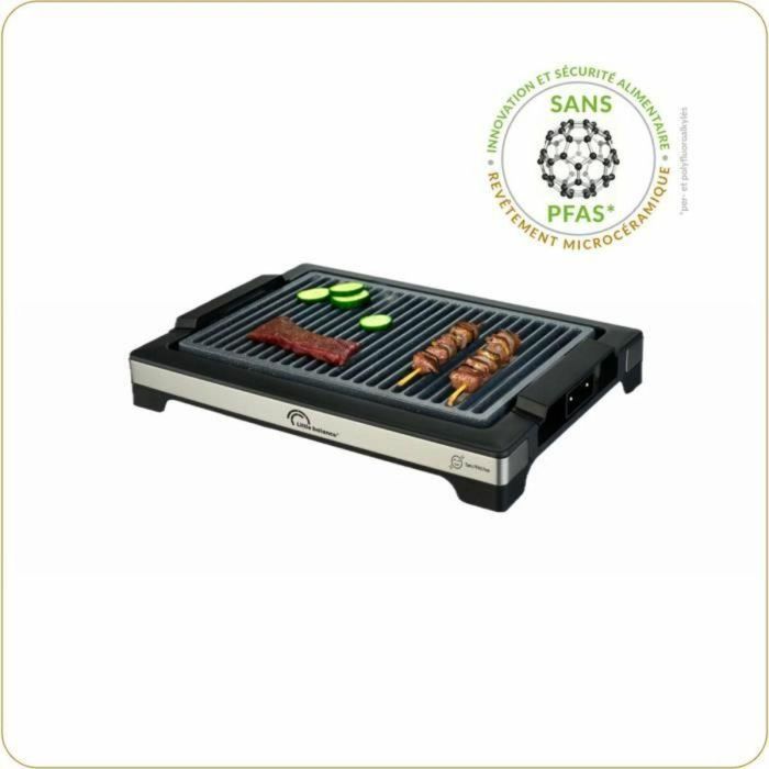 Little Balance LIT3760240788638 Barbacoa Eléctrica - Superficie 38 x 25 cm - Revestimiento Microcerámico Libre de PFAS - 2000W 3 Little Balance LIT3760240788638 Barbacoa Eléctrica - Superficie 38 x 25 cm - Revestimiento Microcerámico Libre de PFAS - 2000W 3
