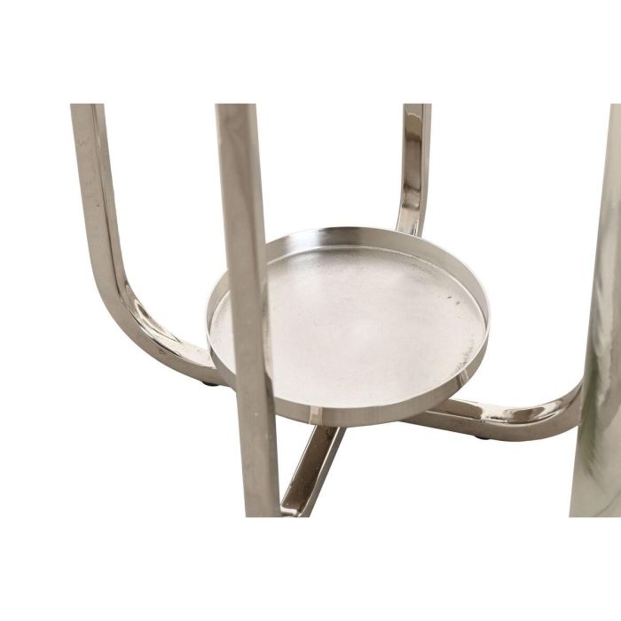 Portavela Moderno DKD Home Decor Plateado 21 x 62 x 21 cm 2 Portavela Moderno DKD Home Decor Plateado 21 x 62 x 21 cm 2