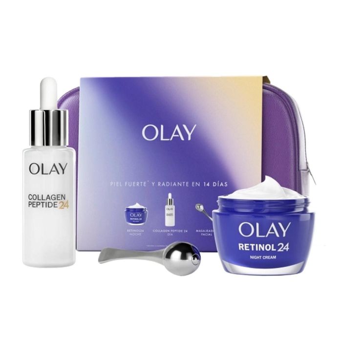 Olay Retinol24 crema de noche 50 ml + collagen peptide24 crema serum + regalo 1 unidad