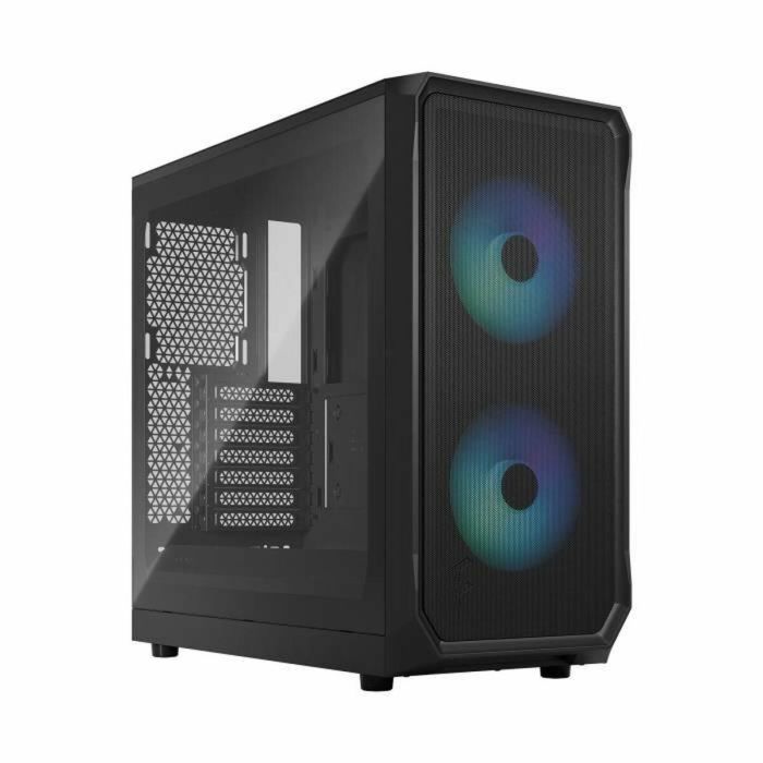 Focus de diseño fractal 2 RGB Black TG Clear PC Case 1