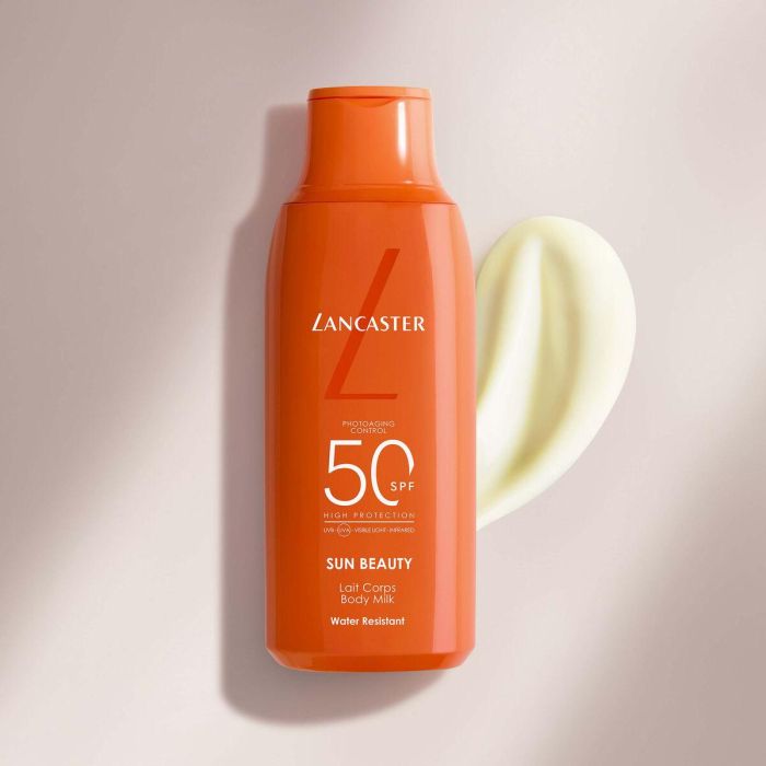 Lancaster SUN BEAUTY Comfort Milk SPF50 Leche Solar Corporal Protección Alta Piel Aterciopelada 400 ml 1 Lancaster SUN BEAUTY Comfort Milk SPF50 Leche Solar Corporal Protección Alta Piel Aterciopelada 400 ml 1
