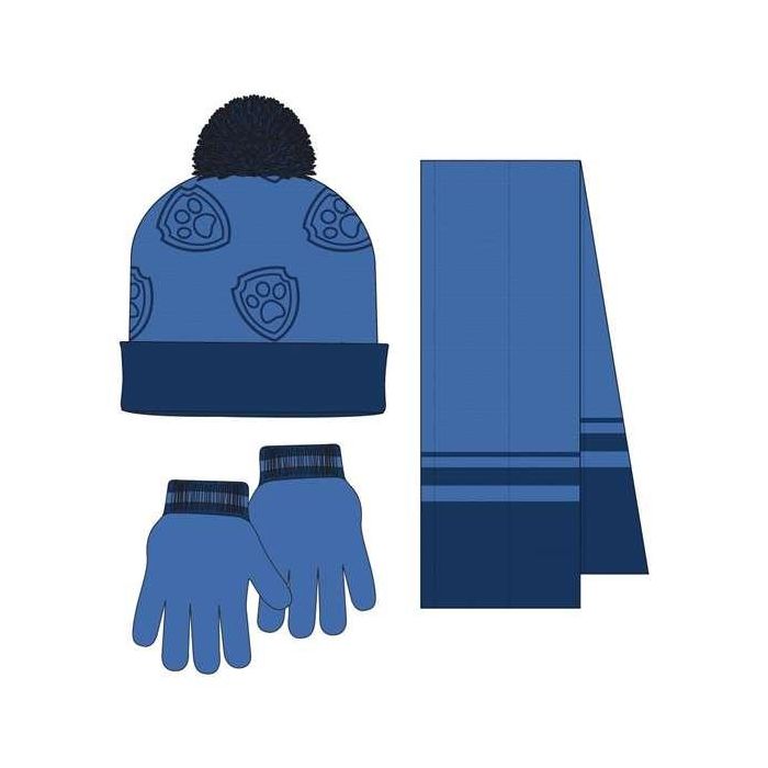 Conjunto 3 piezas bufanda paw patrol 20.0 x 2.0 x 52.0 cm 1