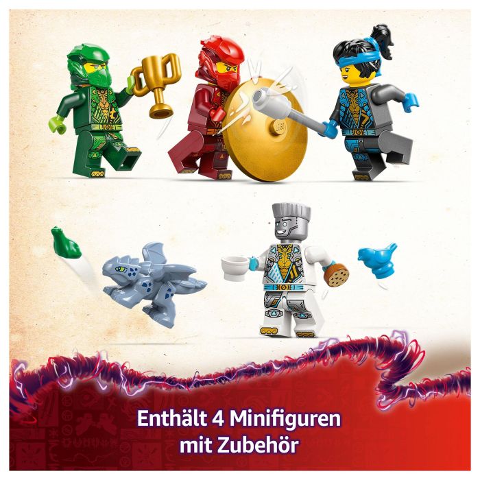 LEGO 71831 Templo Ninja Spinjitzu Dragón de juguete para niños a partir de 4 años