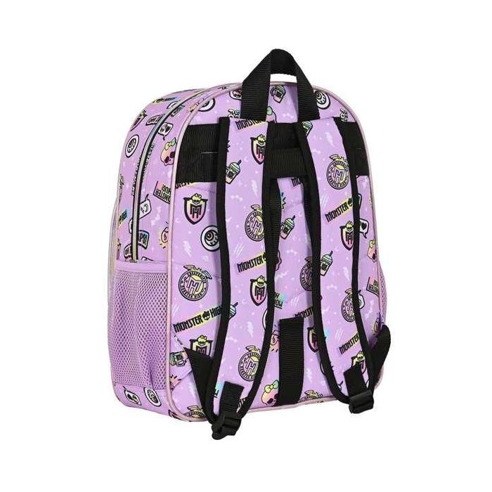 Safta Mochila Junior Adapt. Carro Monster High "Best Boos" Lila 32x38x12cm 2 Safta Mochila Junior Adapt. Carro Monster High "Best Boos" Lila 32x38x12cm 2