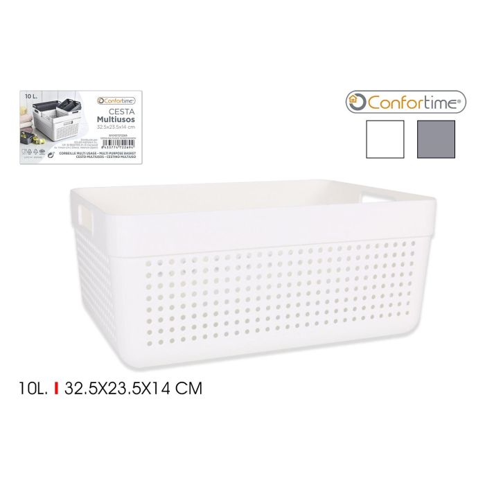 Cesta Multiusos 32.5 x 23.5 x 14 cm Confortime (24 Unidades) Cesta Multiusos 32.5 x 23.5 x 14 cm Confortime (24 Unidades)