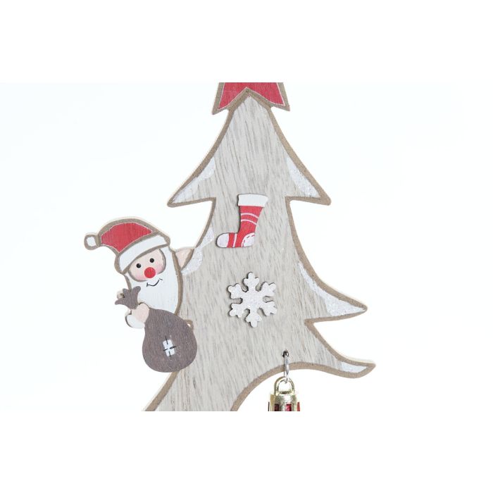 DKD Home Decor Set de 6 Adornos de Navidad Tradicionales con Forma de Árbol de MDF Natural Rojo - Medidas 5x25x11 cm 1 DKD Home Decor Set de 6 Adornos de Navidad Tradicionales con Forma de Árbol de MDF Natural Rojo - Medidas 5x25x11 cm 1
