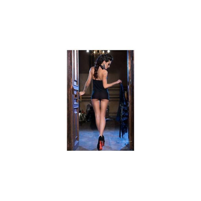Picardías y Tanga Chilirose L/XL Azul Negro 3