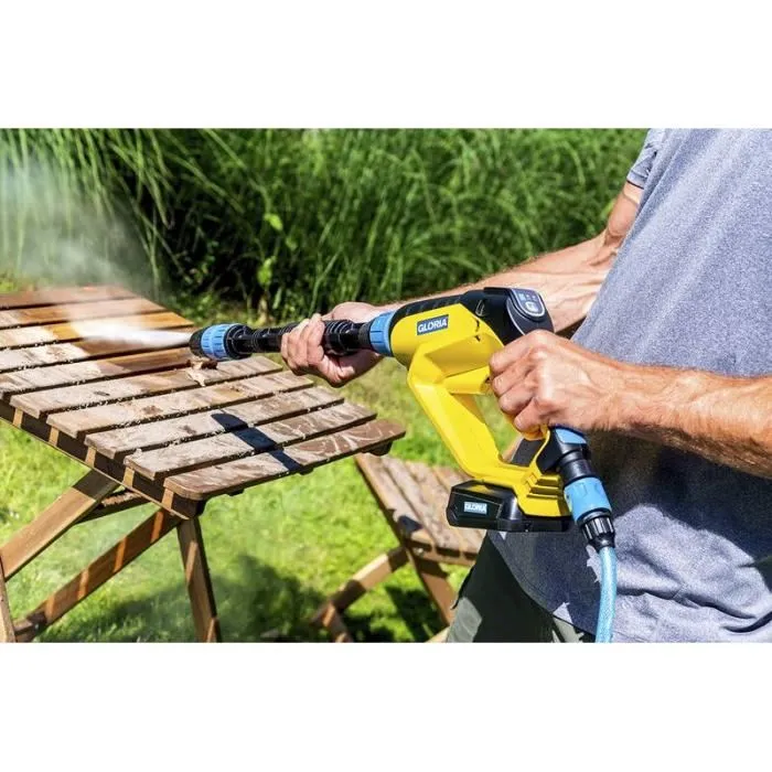 Gloria MultiJet 18V Sistema de Limpieza a Presión Móvil Multifunción 3 Presiones Regulables Compatible con Bosch 18V (Sin Batería) 2