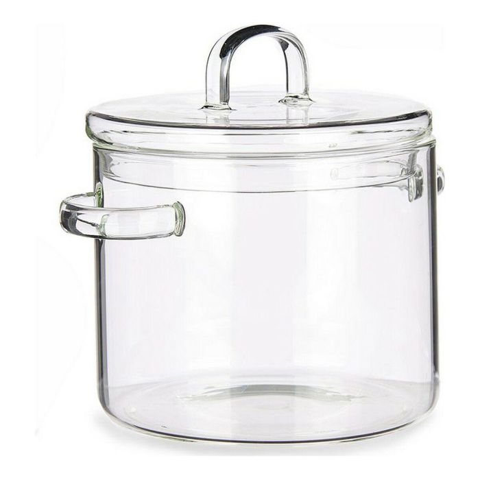 Olla De Borosilicato 1800Ml Vivalto 15X16CM (6 Unidades) Olla De Borosilicato 1800Ml Vivalto 15X16CM (6 Unidades)